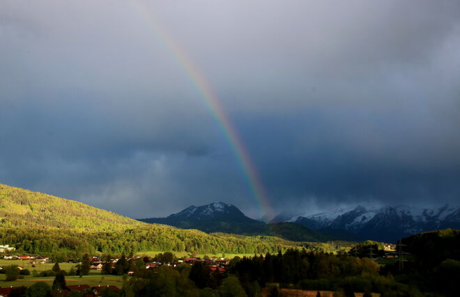 Regenbogen im Süden