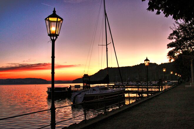 Morgenrot am Mattsee