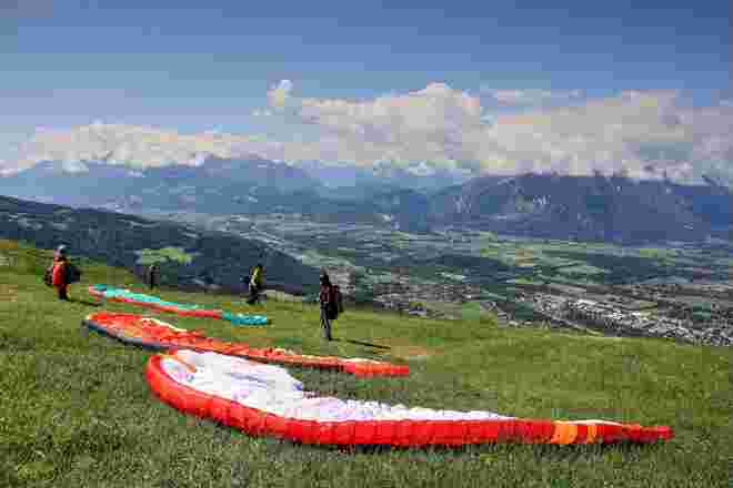 Kurz vor dem Start vom Gaisberg...