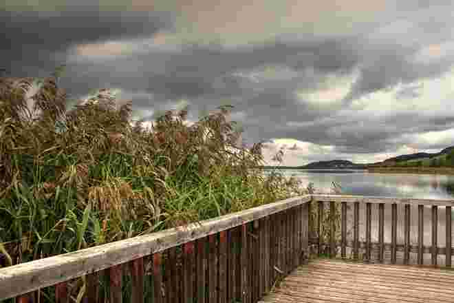 Wolkenstimmung im Naturschutzgebiet am Obertrumer See 