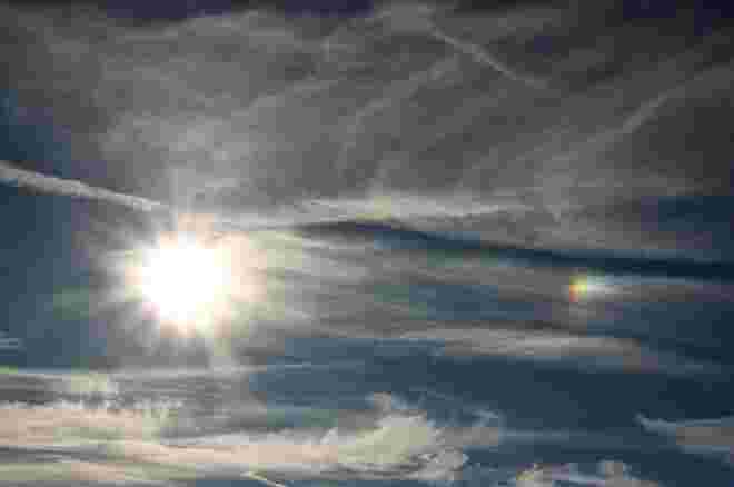 Sonnen- Halo heute über Salzburg´s Himmel