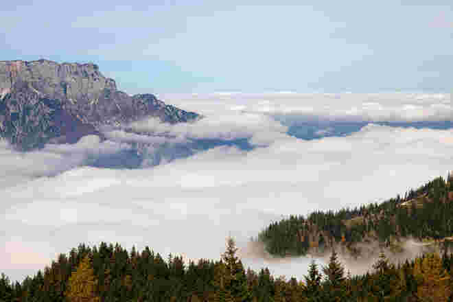 Der Herbst kommt mit einem Nebelmeer...