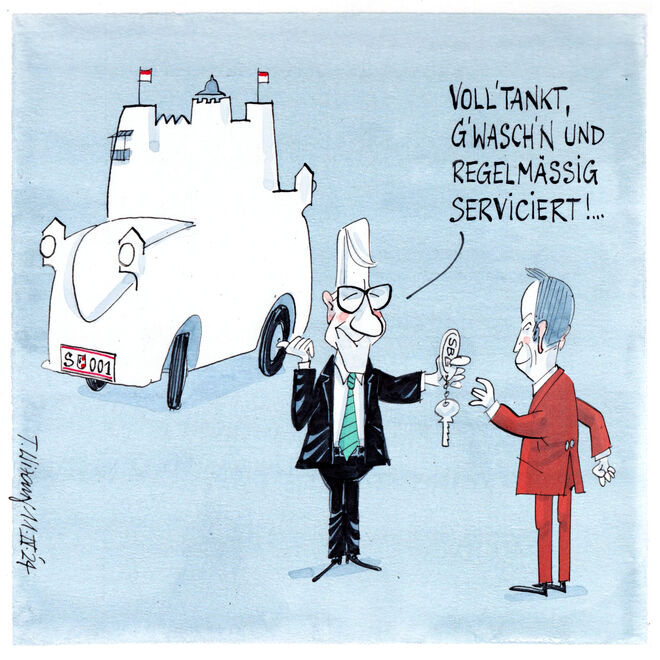 Leihwagenübergabe…