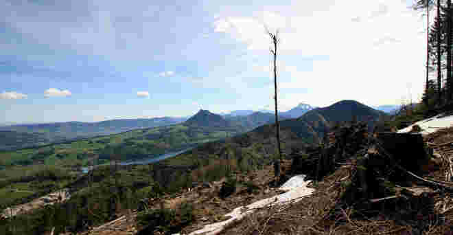 Fuschlsee-Panoramablick vom Lidaun