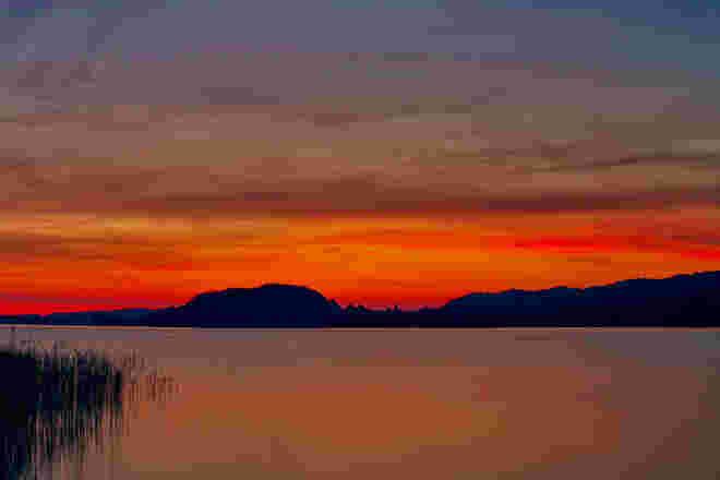 Morgenrot zur "Blauen Stunde".