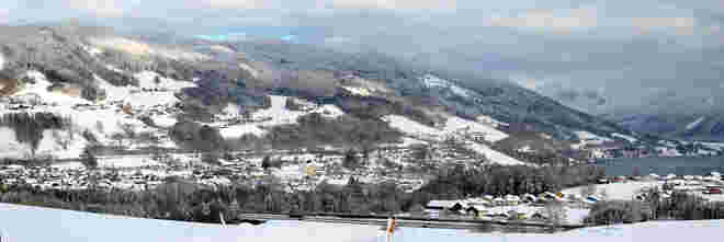 Mondsee in Winterfarben 