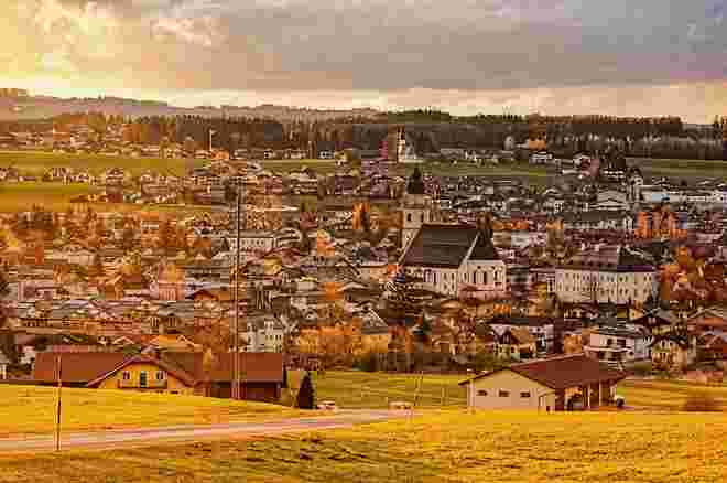 Seekirchen zur goldenen Stunde
