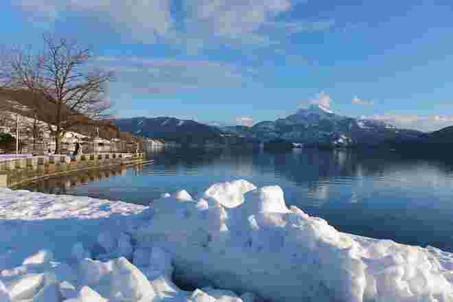 Viel Schnee am See...