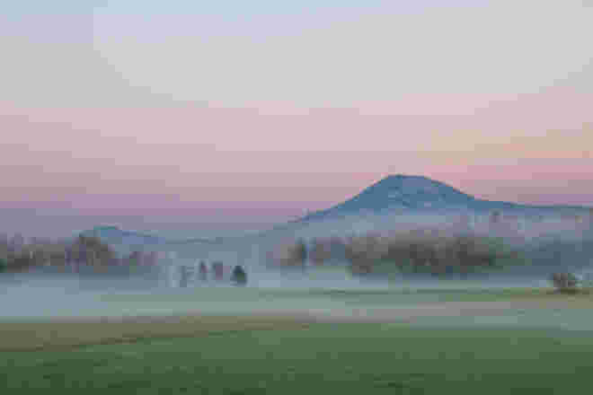 Novembernebel mit Gaisberg
