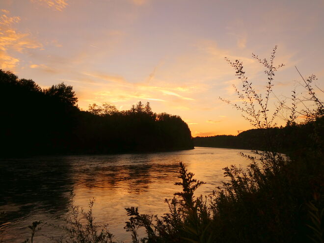 abends an der Salzach..