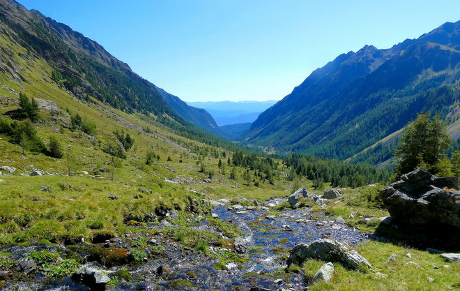 Blick talauswärts  ...