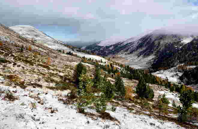 Erster Gruß vom kommenden Winter