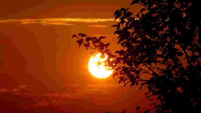 Heute ein herrlicher Sonnenuntergang