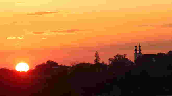 Heute ein herrlicher Sonnenuntergang