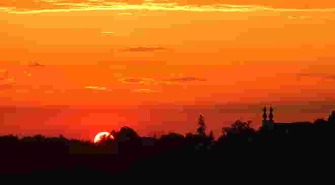 Heute ein herrlicher Sonnenuntergang