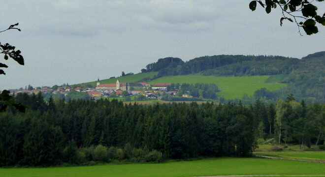 Blick nach Michaelbeuern