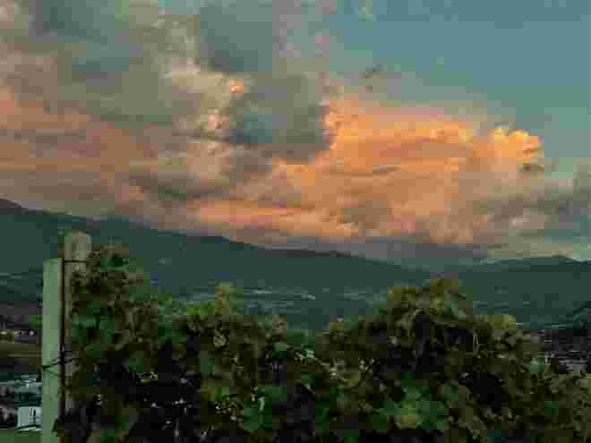 Abendrot über dem Eisacktal
