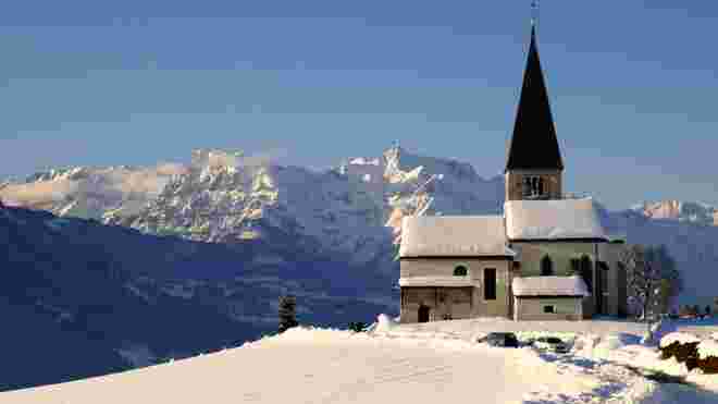Buchbergkirche mit Hagengebirge
