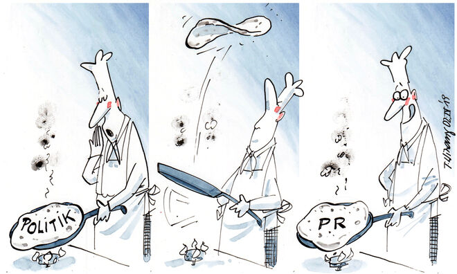 Politschinkenseitenwechsel ...