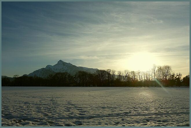 Schneesee an der Allee