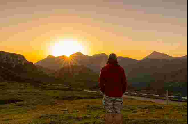 Sonnenaufgang auf der Grossglockner Hochalpenstrasse 
