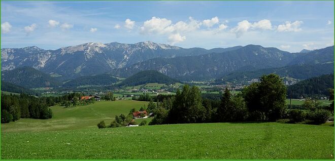 Ein Sommertagblick zum Sengsengebirge