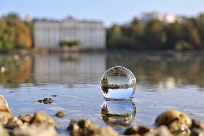 Kleine Fototour am Leopoldskronerweiher mit meiner Glaskugel 