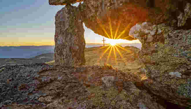 Traumhafter Sonnenuntergang am Gstoder