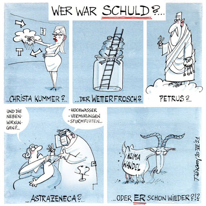 Und immer wieder die Schuldfrage . .  .