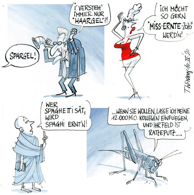 Völlig unbrauchbare Erntehelfer ...