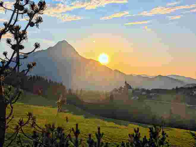 . . . kräftige Sonnenstrahlen . . . 