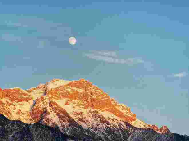 Der fast Vollmond am Selbhorn 