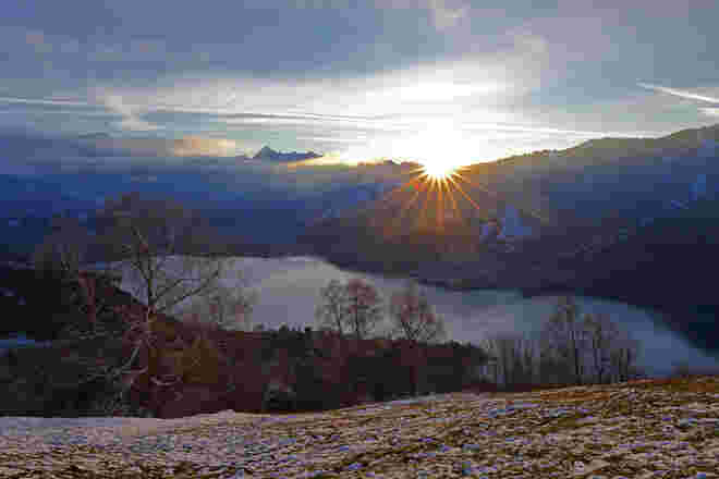 Sonnenuntergang über´m Zellersee