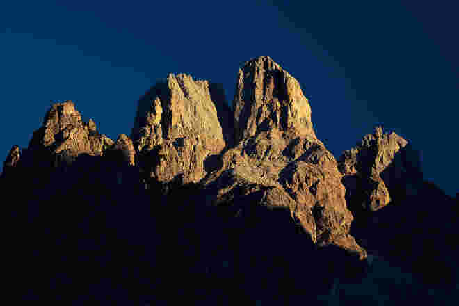 Berg in Flammen