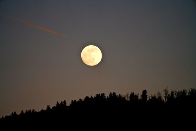Mondaufgang über Aigen