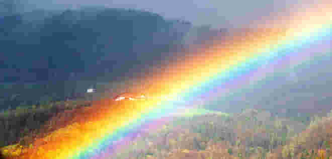 Durch den Regenbogen sehen