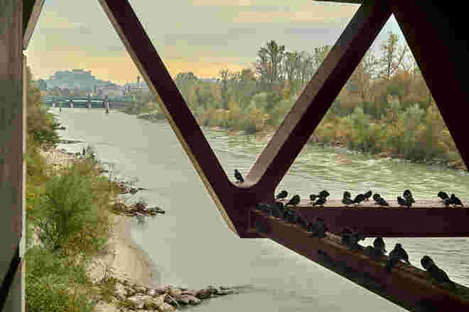 Von der Autobahnbrücke