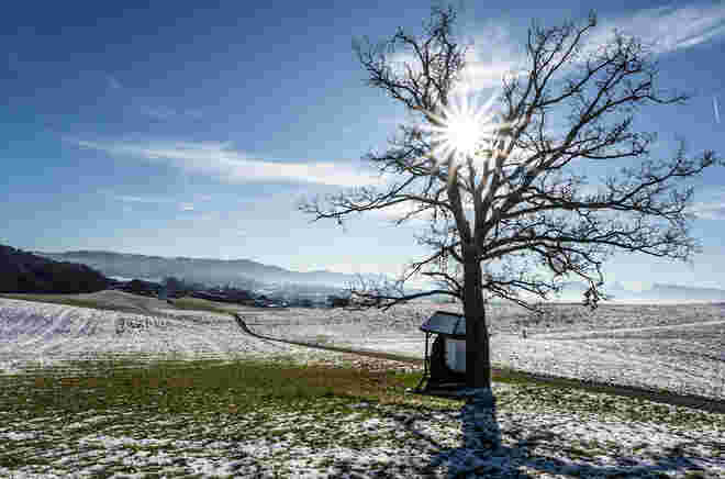 Schnee gibts im Flachgau nimmer viel …