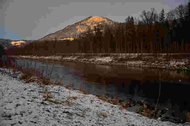 Gaisberg in der Abendsonne