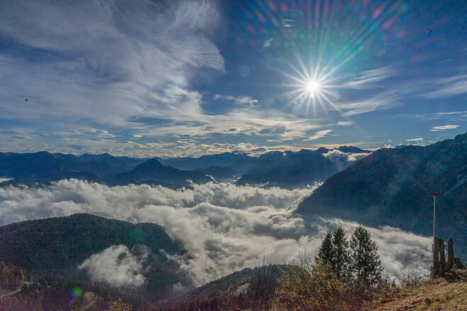 Sonne über dem Tennengebirge