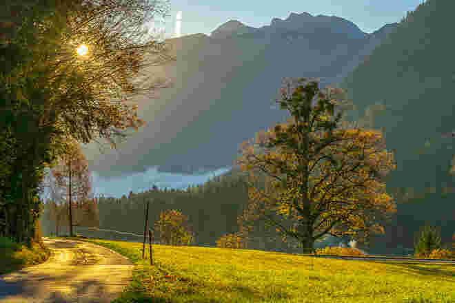 Sonnenaufgang in Gasteig