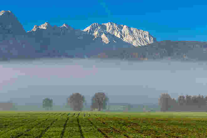 Kuchl im Nebel