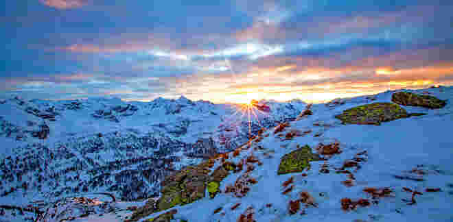 Sonnenuntergang in OIbertauern