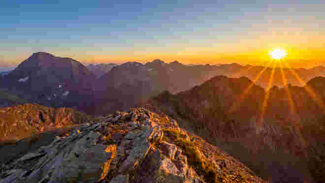 Sonnenuntergang am Greifenberg