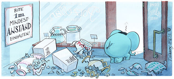 Der Babyelefant im Porzellanladen...