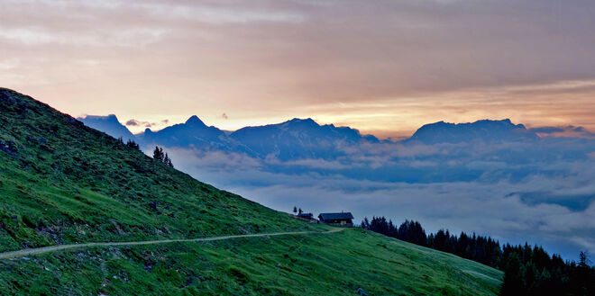 Gstallner Alm am Morgen