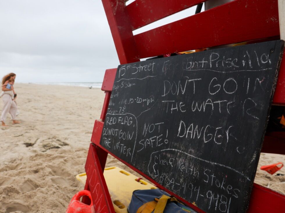 Ausläufer von Hurrikan "Erin" nahe der US-Ostküste