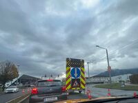 Baustelle bei Himmelreich-Kreuzung in Wals: So lange müssen Autofahrer im Frühverkehr noch geduldig sein
