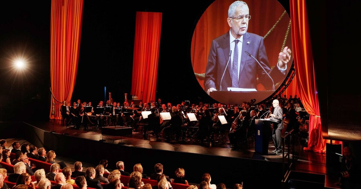 Bundespräsident Van der Bellen bei der Eröffnung der ...