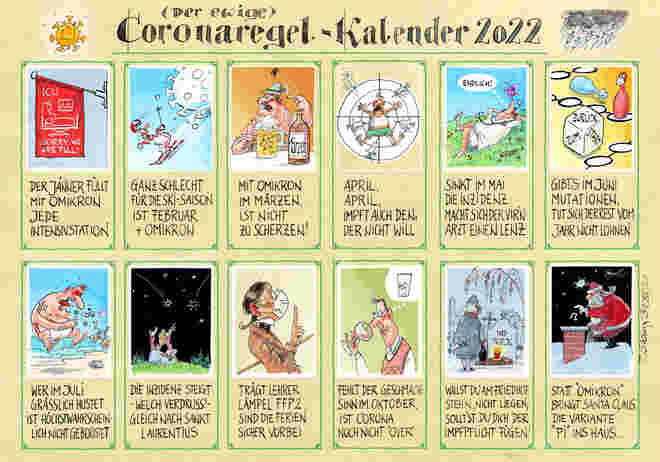 (der ewige) Coronaregel-Kalender 2022